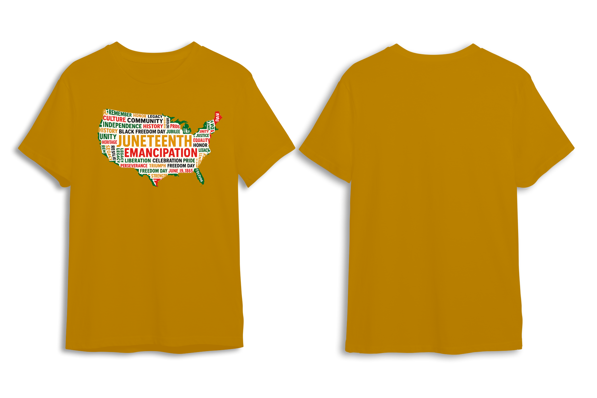 Juneteenth Map Tee