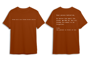 Dear Person Behind Me Tee- Orange