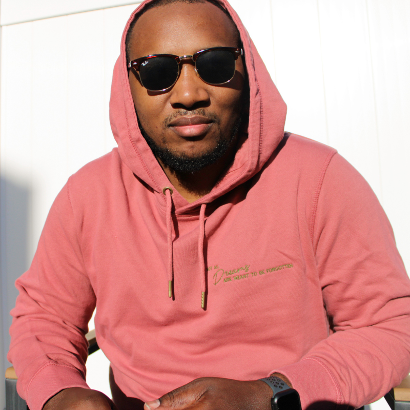 Not All Dreams Hoodie- Rosewood