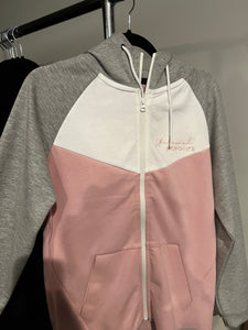 Pink and White Jogger Set